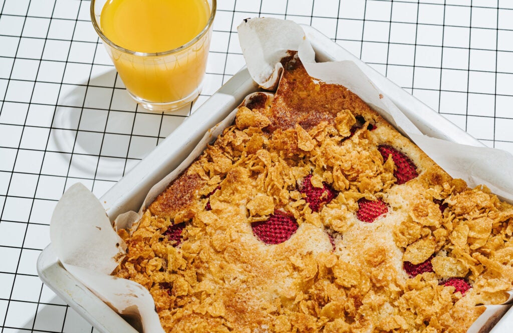 Strawberry Corn Flake Cake Is Part of a Complete Breakfast